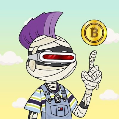 RL13_eth's tweet photo. The mummy is twirling bitcoin on his finger.😂🤣💸 https://t.co/d0aEyTsYih