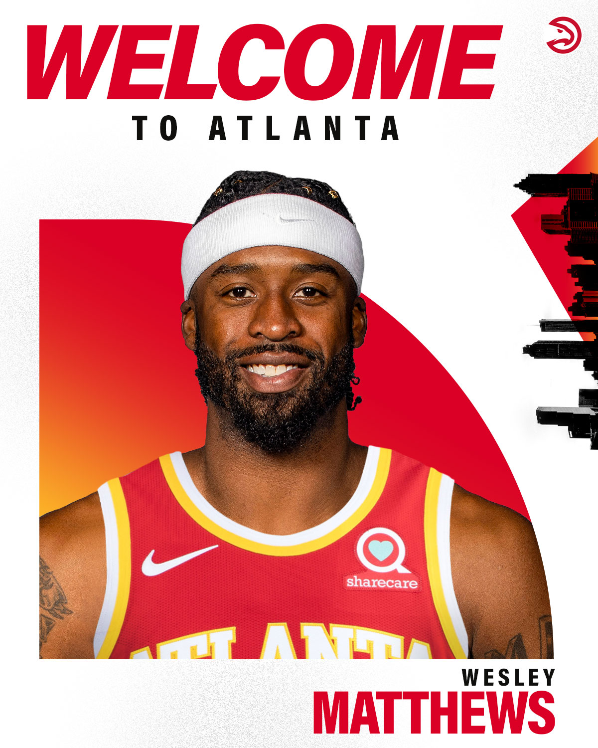 Atlanta Hawks on X: "We have signed guard Wesley Matthews. Welcome to the  🅰️, Wesley! https://t.co/mcuEBYwU6a" / X