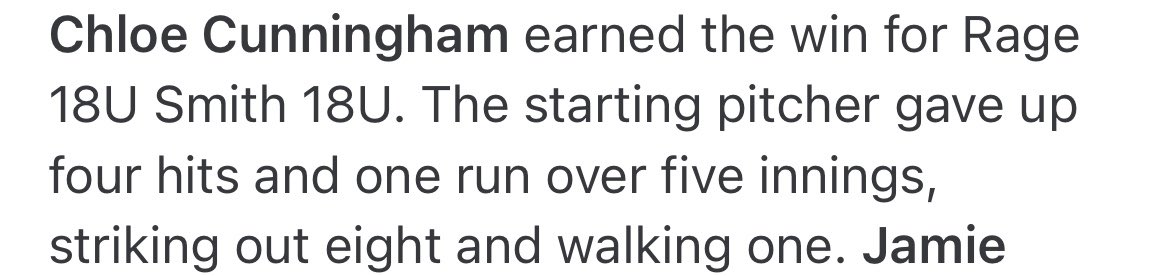 Write up for one of todays games! We played Shoreline Sting Gold 18u and won 5-1!