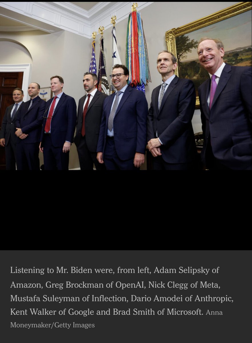 A homogeneous set of people getting enormous credit for promising to do almost nothing to protect the world from their products