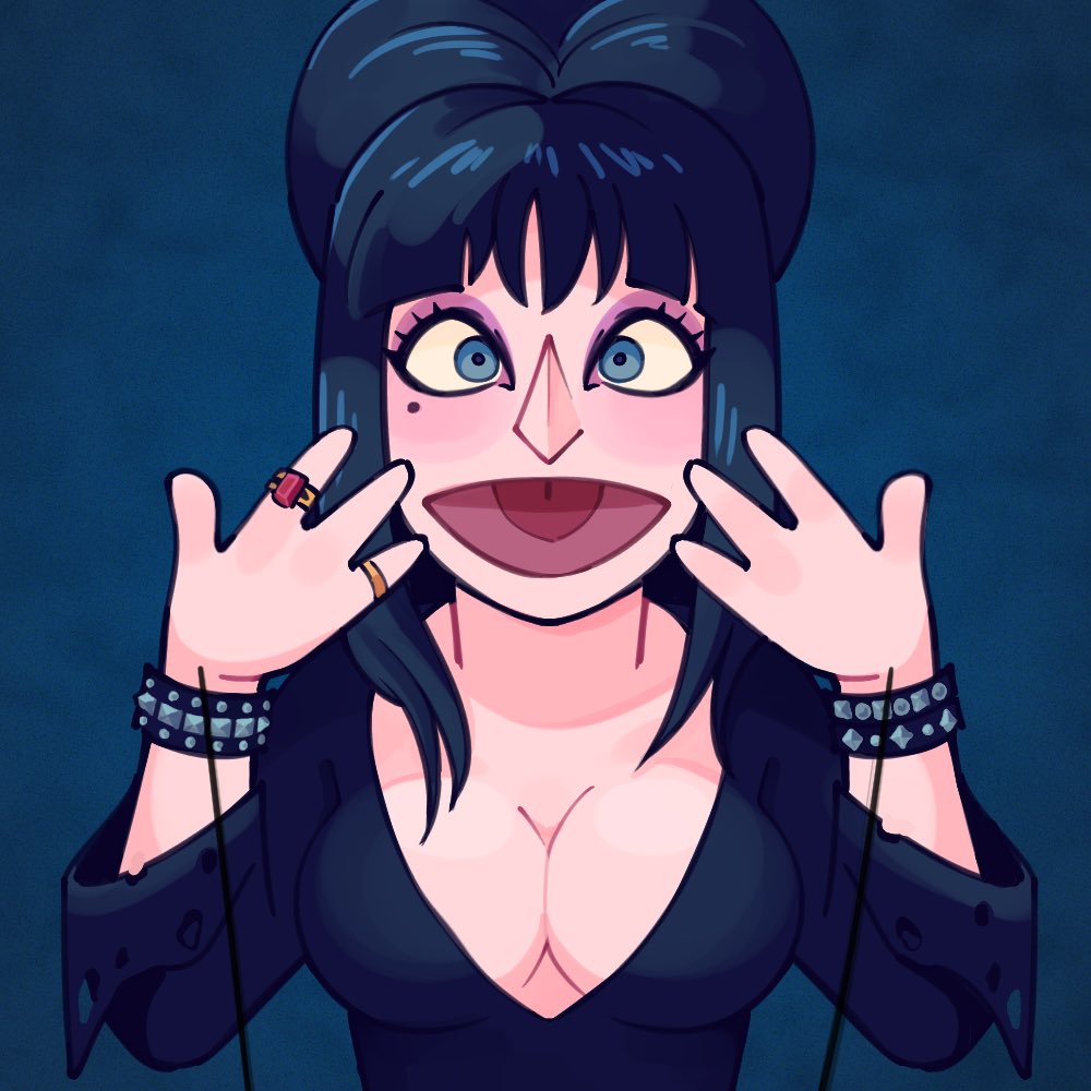 icon c0mmission of muppet elvira, she is real! i did not know this!