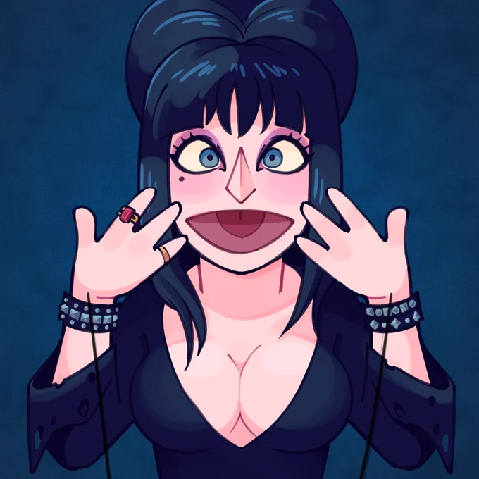 icon c0mmission of muppet elvira, she is real! i did not know this!