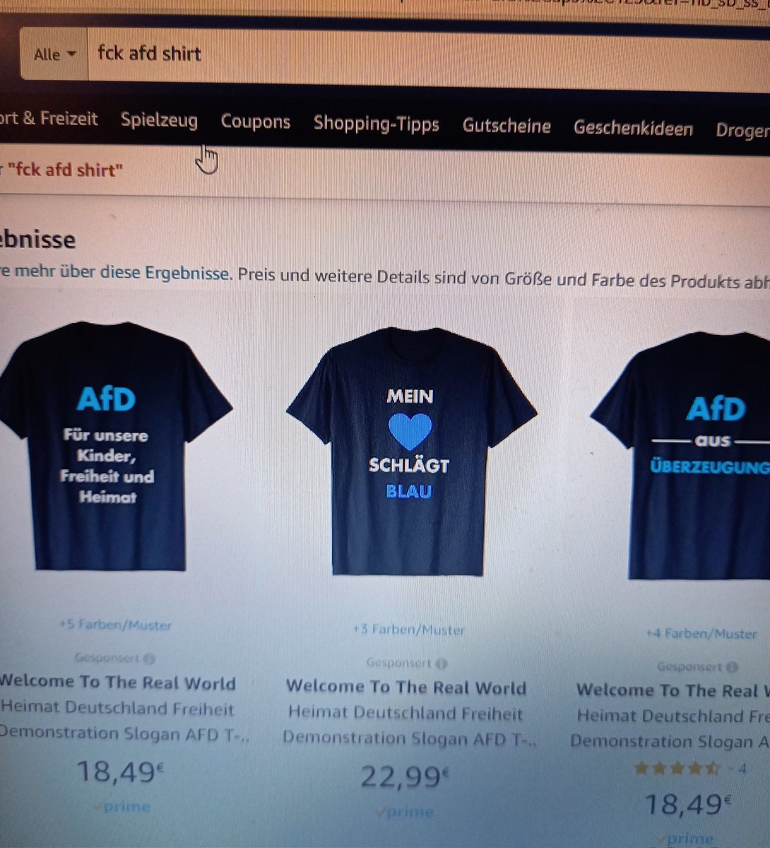 Nicht Euer Ernst, <a href="/amazonDE/">Amazon.de</a>.... 

#fckafd