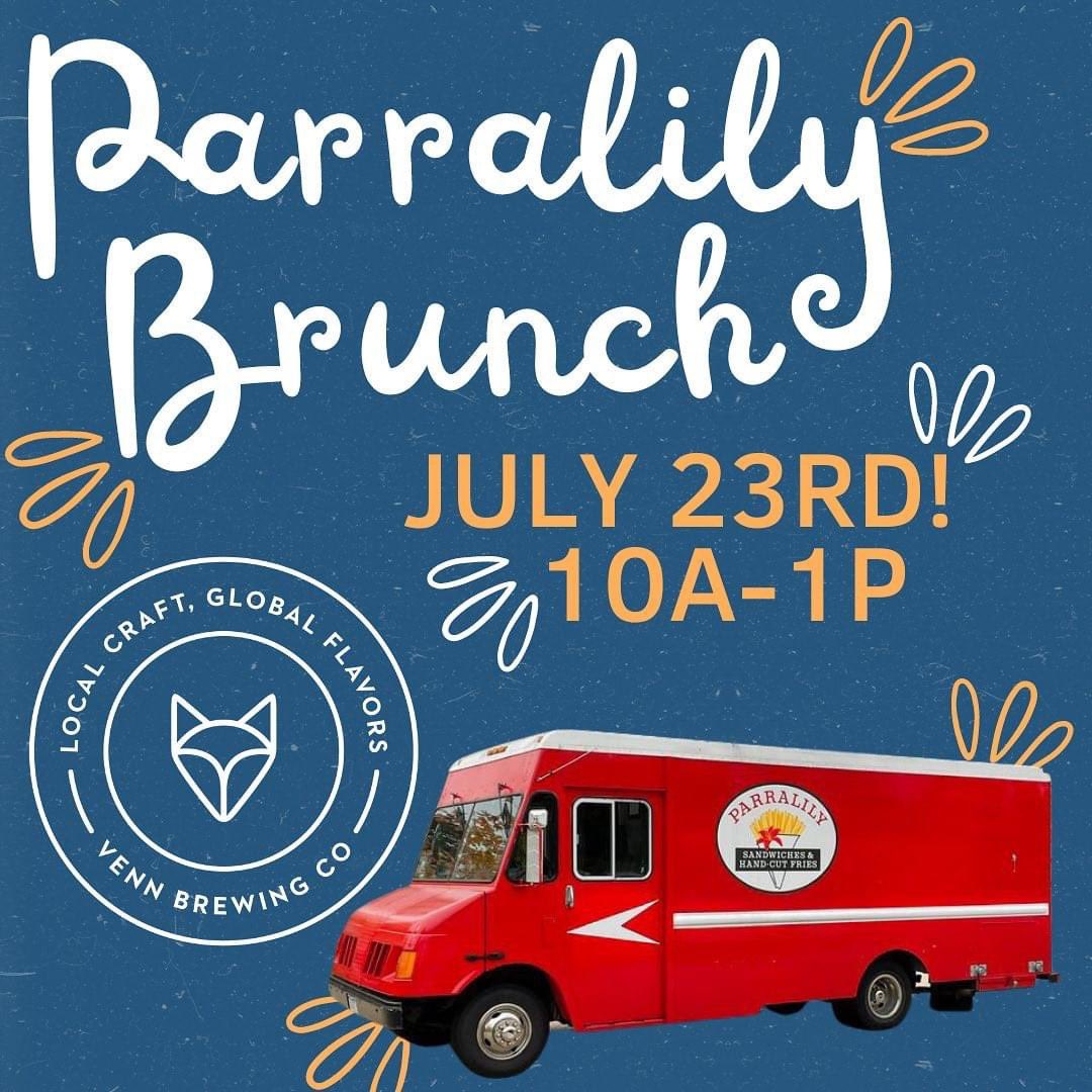 Sunday, July 23rd 10a-1p join us for brunch with our pals @parralily_foodtruck It’s a lovely weekend in Mpls. Sit inside or outside. Drink beer or coffee. You’ve got options.