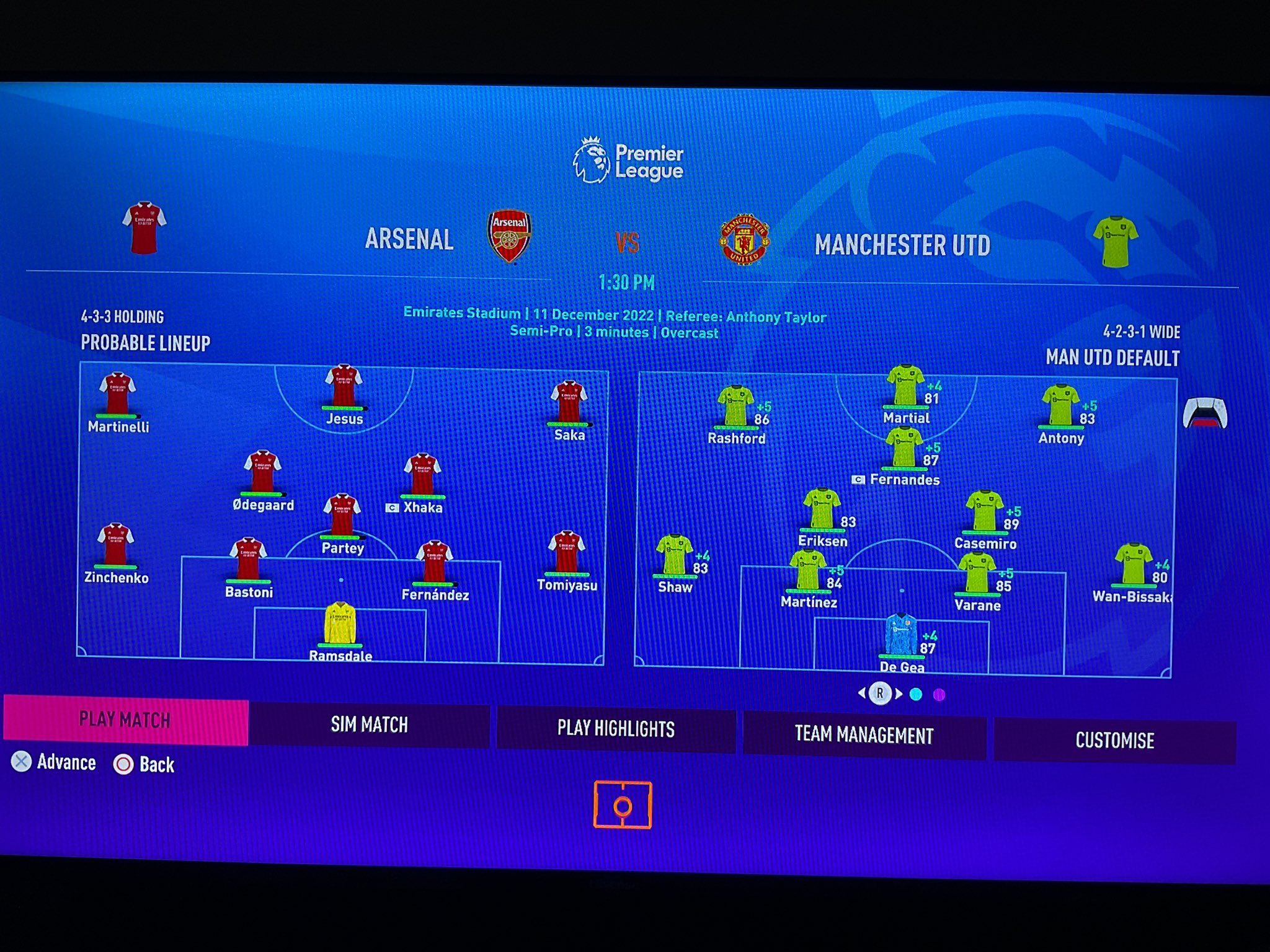 JAMIE On Twitter Manchester United Vs Arsenal Has Started Here man-united-vs-arsenal-result-player-ratings-as-antony-scores-debut