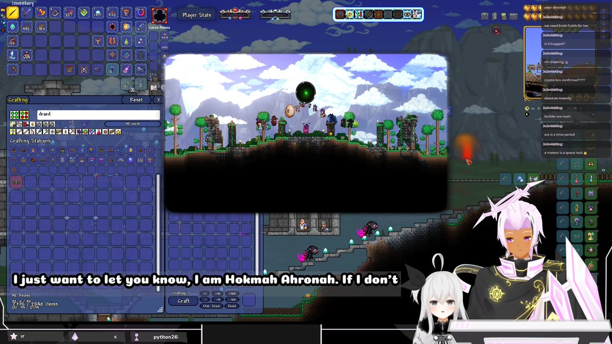 Stream is over ^-^

I've finally beaten #Terraria Calamity Infernum

I would also like to thank <a href="/Shizus_World/">The Phoenix - On the way to burnout</a> and @JoJo4IsKing for the raids :D

It's been a good run hahaha

I'll probably work on learning video editing now XD