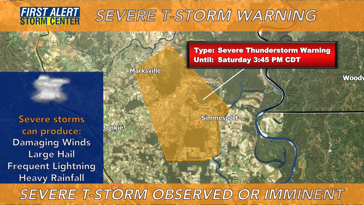 RT @KALBtv5: SEVERE T-STORM WARNING
UNTIL: 7/22 3:45PM
Interactive Radar: https://t.co/Bsx6Oc03d9 https://t.co/BajprUmqQO