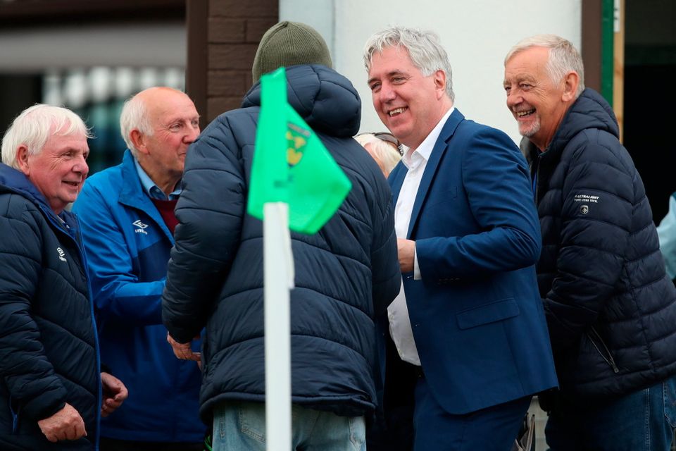 Delaney in Tipperary today to see Waterford Utd v St Michael’s in the #FAICup Cup.

That this Gangster was greeted with smiles is absolutely sickening
