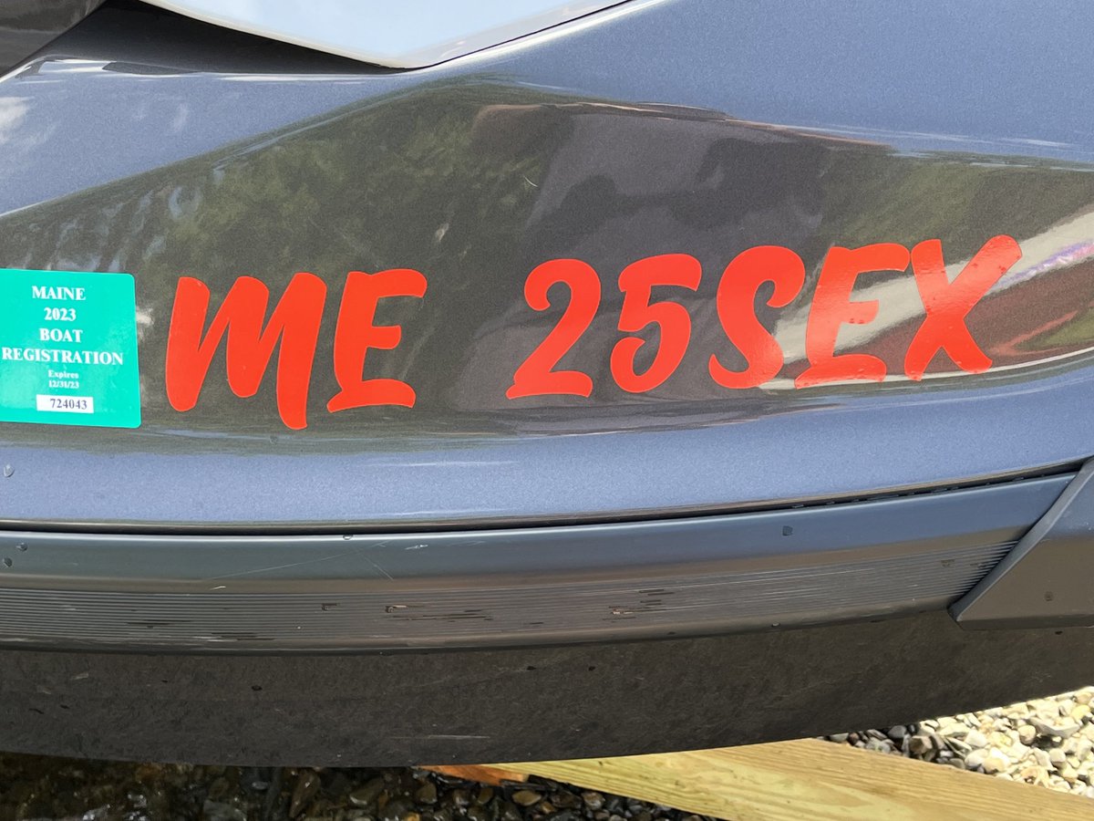 Mike Cook (@mikecook0615) on Twitter photo So the state of Maine is cracking down on inappropriate vanity plates and this is the registration # they issue me for my jet ski 😆😆. <a href="/MaineGovernor/">Maine Governor</a> So the state of Maine is cracking down on inappropriate vanity plates and this is the registration # they issue me for my jet ski 😆😆. <a href="/MaineGovernor/">Maine Governor</a>
