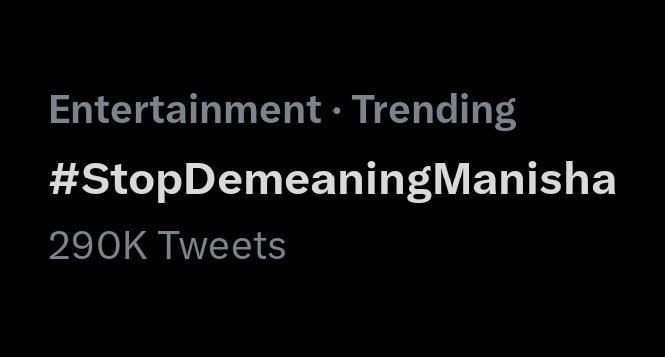 itsinstagram's tweet photo. #StopDemeaningManisha is trending. Retweet if you're part of this trend

It'll be a slap on Makers face to see increasing support for #ManishaRani instead of their efforts to break her 💔

Show your aggression through this trend

#ManishaSquad #ElvishYadav #ElvishArmy #Elvisha https://t.co/fSmswrVmgQ