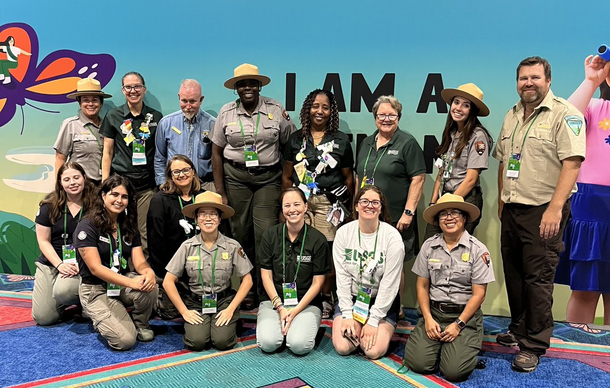 The Department of the @Interior loves the @girlscouts and the Girl Scouts love us back. Happy to be sharing wildlife and resource management, and STEM careers at #PhenomByGirlScouts. @USGS @BLMNational @NatlParkService @USFWS
