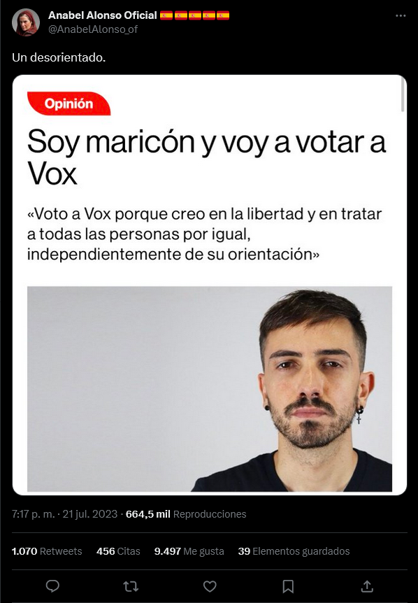 Rezonglon's tweet photo. @AnabelAlonso_of Una gilipollas. https://t.co/kLwWDWBsiE