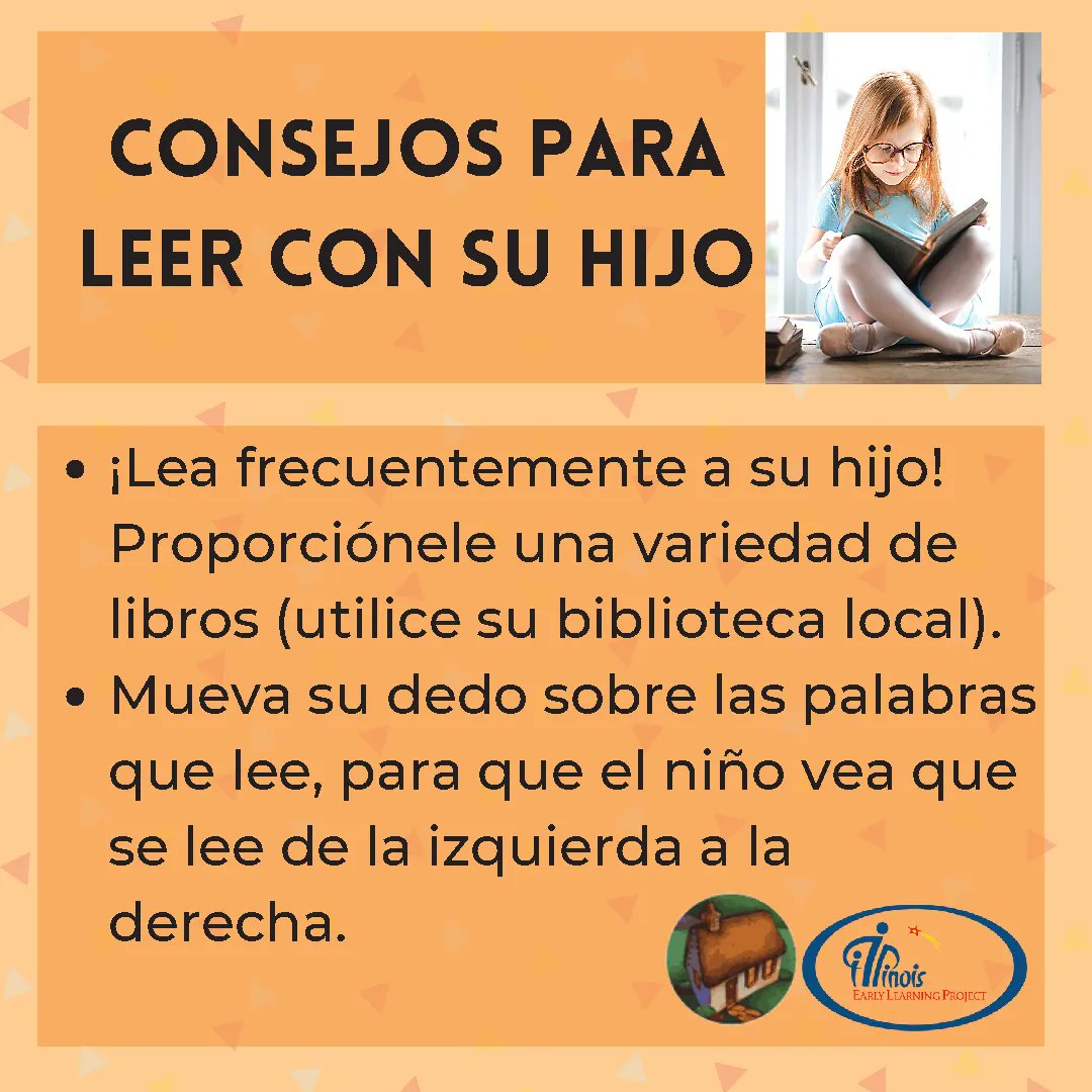 ielproject's tweet photo. Read with your child often! Offer a variety of books (use your local library). ๐
#StandardsStartAtHome #SSAH #Bilingual #Reading
https://t.co/xjuwcKKObZ https://t.co/YcpsD3my7q