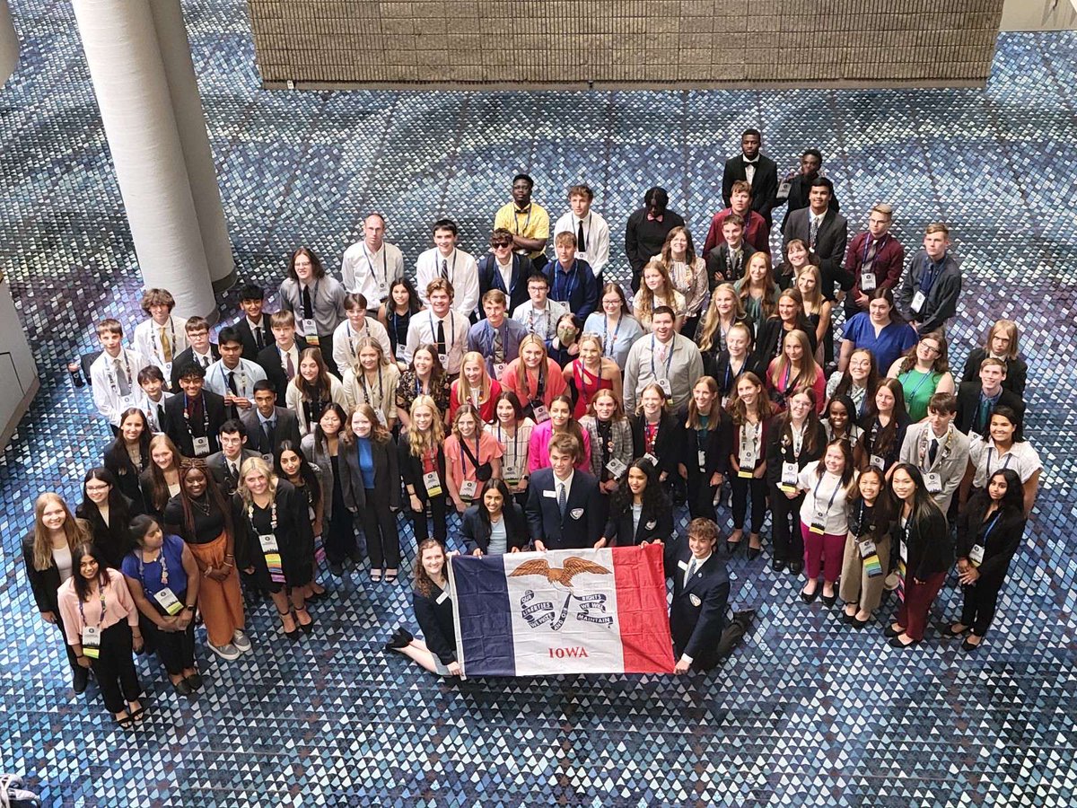 IowaFBLA's tweet photo. NLC 2023 recap! Iowa FBLA had an incredible time in Atlanta this year! Congratulations to everybody who made it to finals and placed in the nation! We are all so proud of every individual who competed and dedicated their time to making NLC awesome.  We can not wait for Orlando! https://t.co/h2flFnR6xb