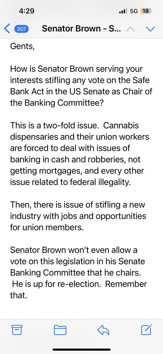 RT @cnormanlaw: Email to Ohio State Workers Union, who likely don’t know what Senator Brown is not doing! https://t.co/FFlOHwFgby