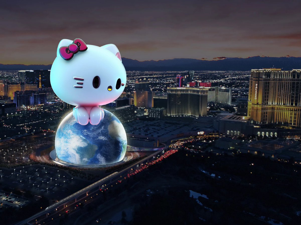 HelloKittyCoin's tweet image. #HelloKittyCoin at #Lasvegas #MSGSphere