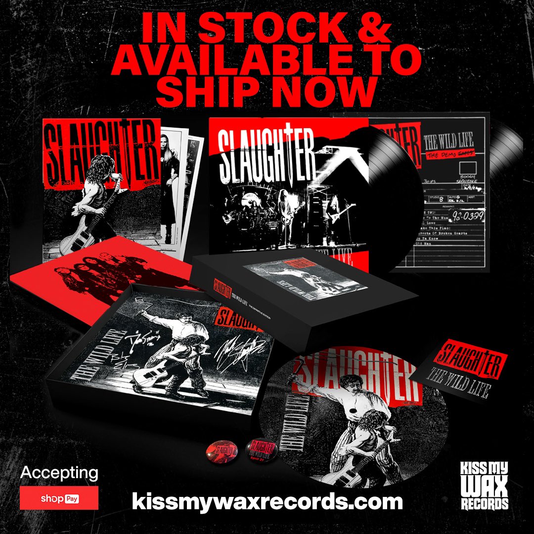 LOW STOCK ALERT! LESS THAN 50 COPIES REMAIN! kissmywaxrecords.com <a href="/markslaughter33/">Mark Slaughter</a> <a href="/blaselias/">blas elias</a> <a href="/BLABBERMOUTHNET/">BLABBERMOUTH.NET</a> <a href="/EddieTrunk/">Eddie Trunk</a> <a href="/UltClassicRock/">UltimateClassicRock</a> #slaughter #thewildlife