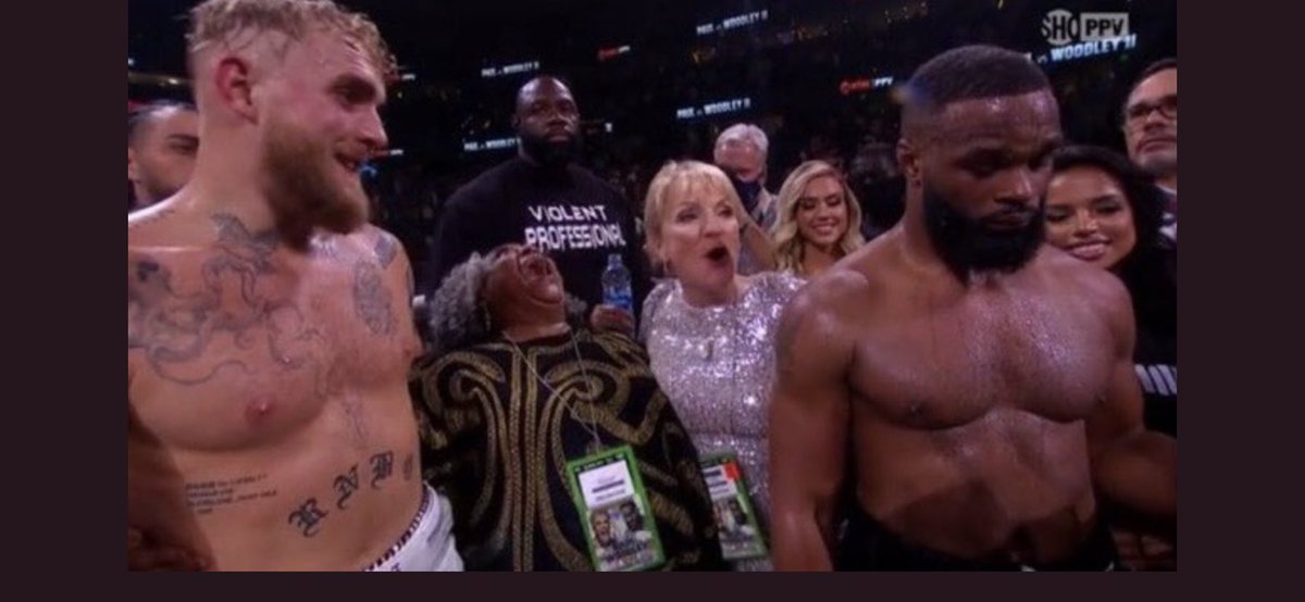 Bro remember when Jake Paul beat Tyron Woodley and his mom was dying laughing? #Throwback #JakePaul #boxing https://t.co/dKVEUbBNkX