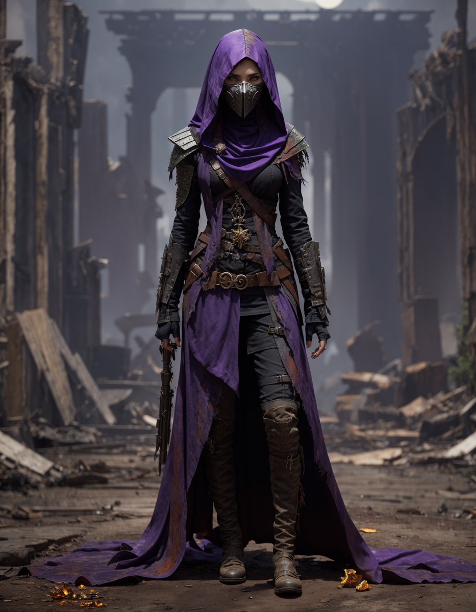 I'm thinking of having two modes. Full body and character photo. Will be a lot of work but better for #RPG. #AIArtwork #apocalypticcity