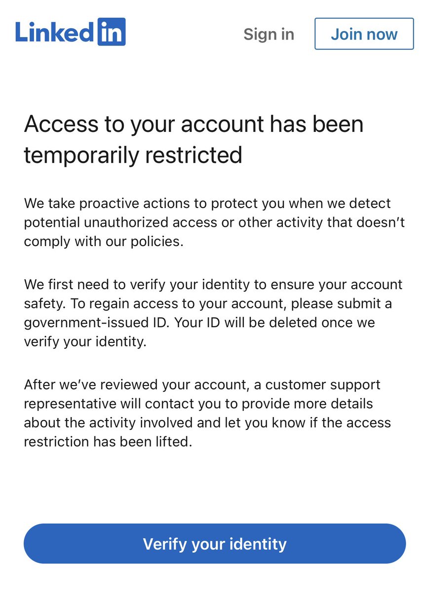 Allister Frost (@codecambridge) on Twitter photo Hey <a href="/LinkedInUK/">LinkedIn UK</a>
It’s been 4 days now since you told me there had been potentially unauthorised access or other activity on my account.
I’ve sent my ID.
<a href="/LinkedInHelp/">LinkedIn Help</a> <a href="/LinkedIn/">LinkedIn</a>
#LinkedIn #QBAIN Hey <a href="/LinkedInUK/">LinkedIn UK</a>
It’s been 4 days now since you told me there had been potentially unauthorised access or other activity on my account.
I’ve sent my ID.
<a href="/LinkedInHelp/">LinkedIn Help</a> <a href="/LinkedIn/">LinkedIn</a>
#LinkedIn #QBAIN