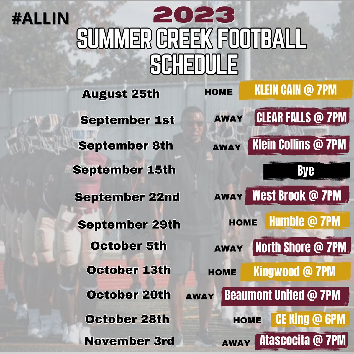 Summer Creek Football tweet media