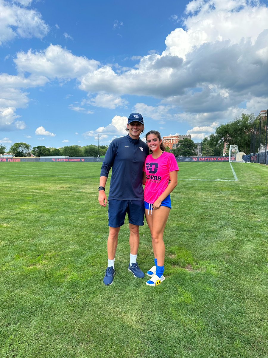 _Gabriella_Ruff's tweet photo. Thank you to @EricGolz, Coach Hepburn, and the rest of the Dayton staff for an amazing camp today! It was an awesome experience to getting to know the campus better and this program’s training load. #flyers @NationalsGA @CoachDR7 @ImCollegeSoccer @ImYouthSoccer @TheSoccerWire https://t.co/bE8MxY5dje