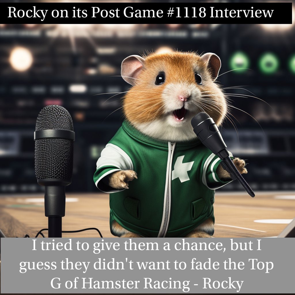 <a href="/Poe_Ether/">POΞ (🍕)</a> $ROCKY DECIDED TO STAY STRONG AND THATS WHAT CHAMPION MENTALITY DOES.

77 WIN AND BEST WIN RATIO AMONGST ANY OTHER HAMSTERS AND WE ARE THE FIRST META FROM $HAMS.

 Zero trash talk; just pure skill!

 dextools.io/app/en/ether/p…

Web: rockythehamster.com
TG: