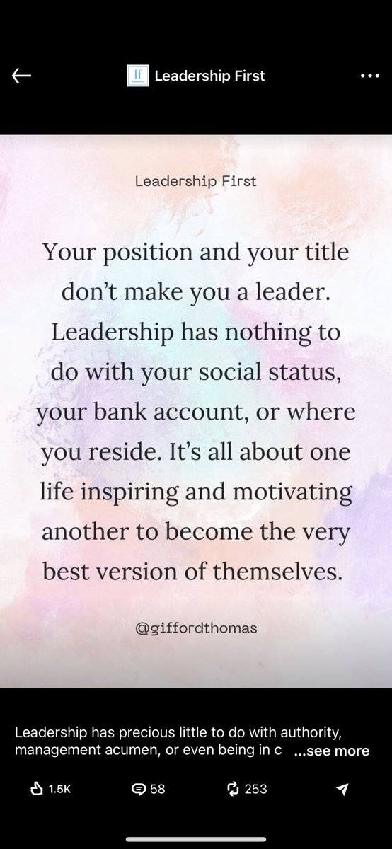 True words…you don’t need a title to make you a leader!
