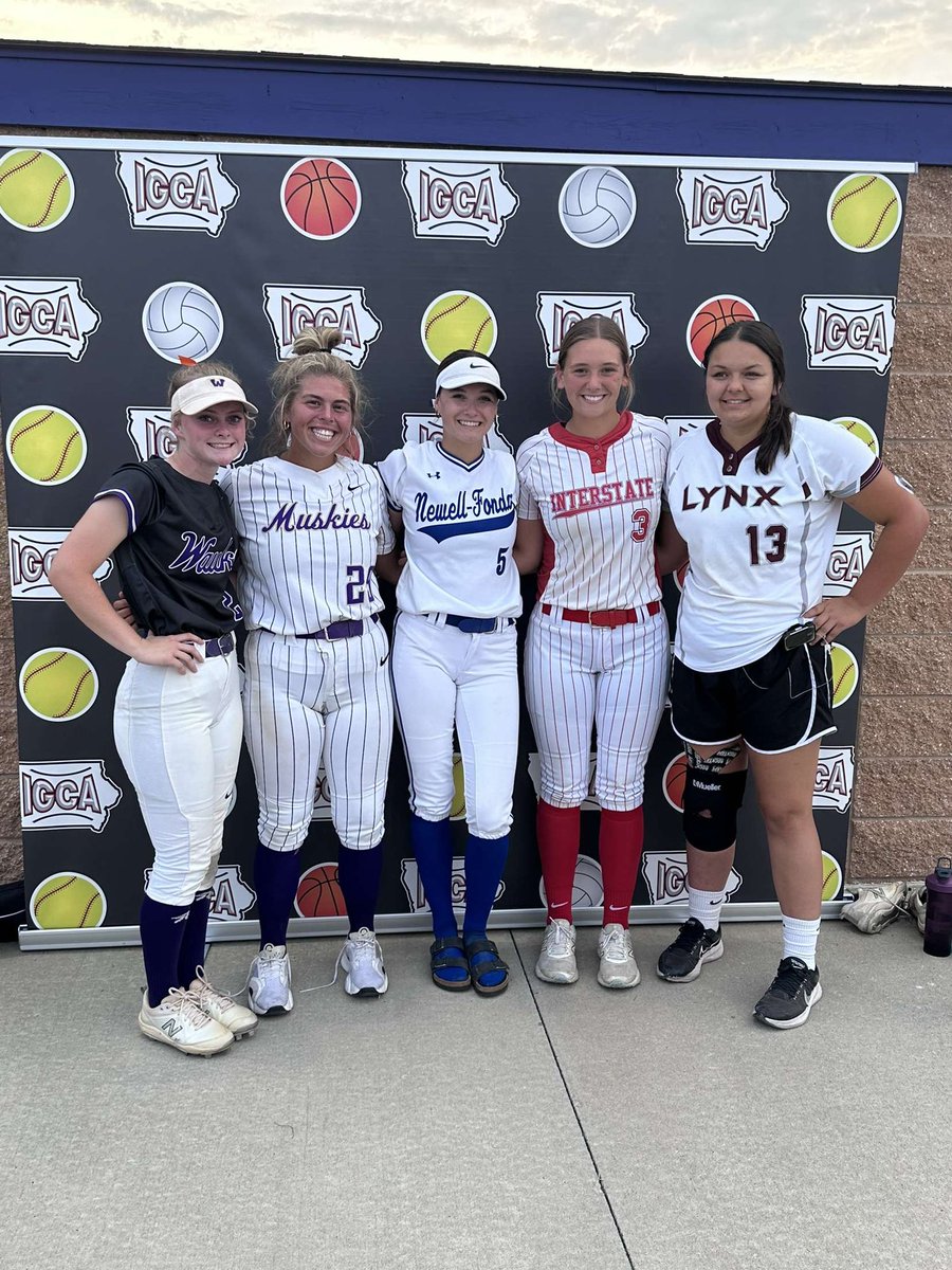 ‼️ ALL STAR GAME‼️

5 incoming FR played in the IOWA Softball Coaches All-Star Game! 

(L-R) Brynn Herren, Maura Chalupa, Mia Walker, Josie McCuddin, and Ellie Flanagan. 

#GoBears🥎
<a href="/BobLigouri/">Bob Ligouri</a>