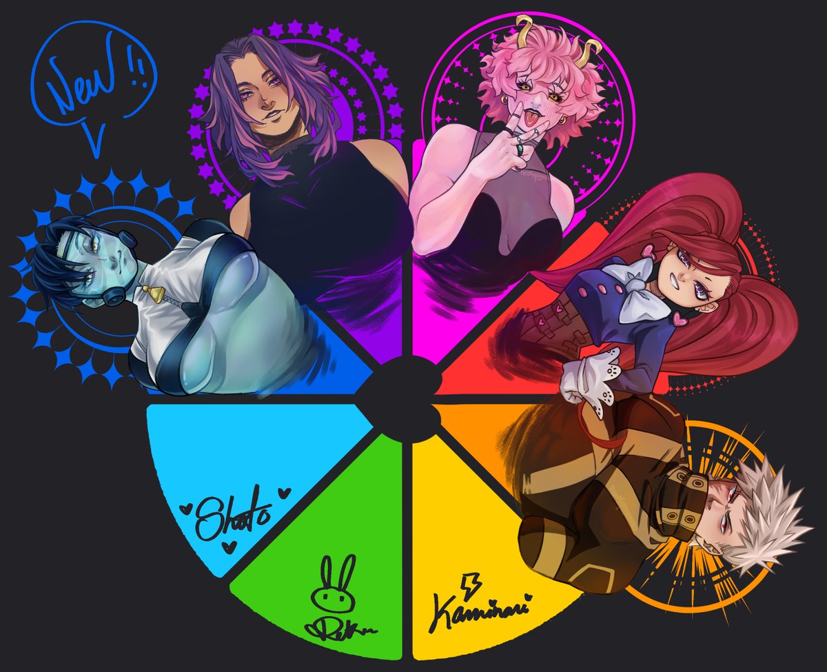 Neekopossum's tweet photo. @Peona_V #artchallenge #ChromaticCircle #ColorCircle #minaashido #MHA #BNHA 
thanks @firesigncos <3
It's been fun drawing this challenge <3 
Bubble!! Kaoruko Awata. https://t.co/cCNlAMSUPW
