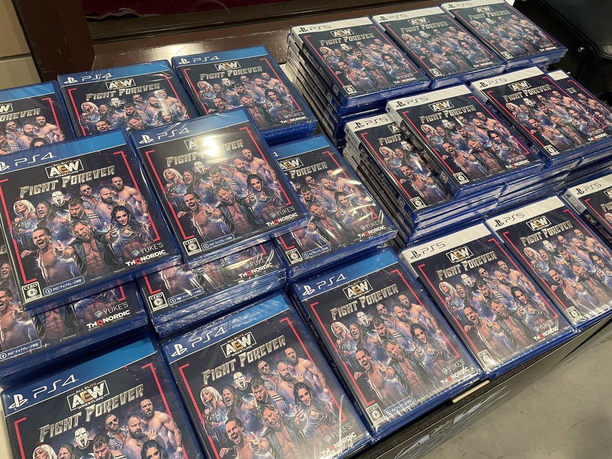 ddtpro's tweet image. 🎮「AEW: Fight Forever」特設ブースの設置が完了しました！

ゲーム購入者限定でTAKESHITA、坂崎のサイン&amp;amp;撮影会開催！　さらに「AEW: Fight Forever」についてツイートしていただいた方に特製ステッカーをプレゼント！　

ddtpro.com/news/20900
#WrestlePeterPan #ddtpro #AEWFightForever
