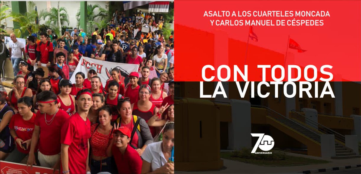 'Sepan señores imperialistas que no les tenemos ningún miedo'
#PatriaOMuerteVenceremos !
#AsambleaDelPueblo
@DiazCanelB
Honor y gloria a los héroes y mártires del Moncada!
#70Moncada