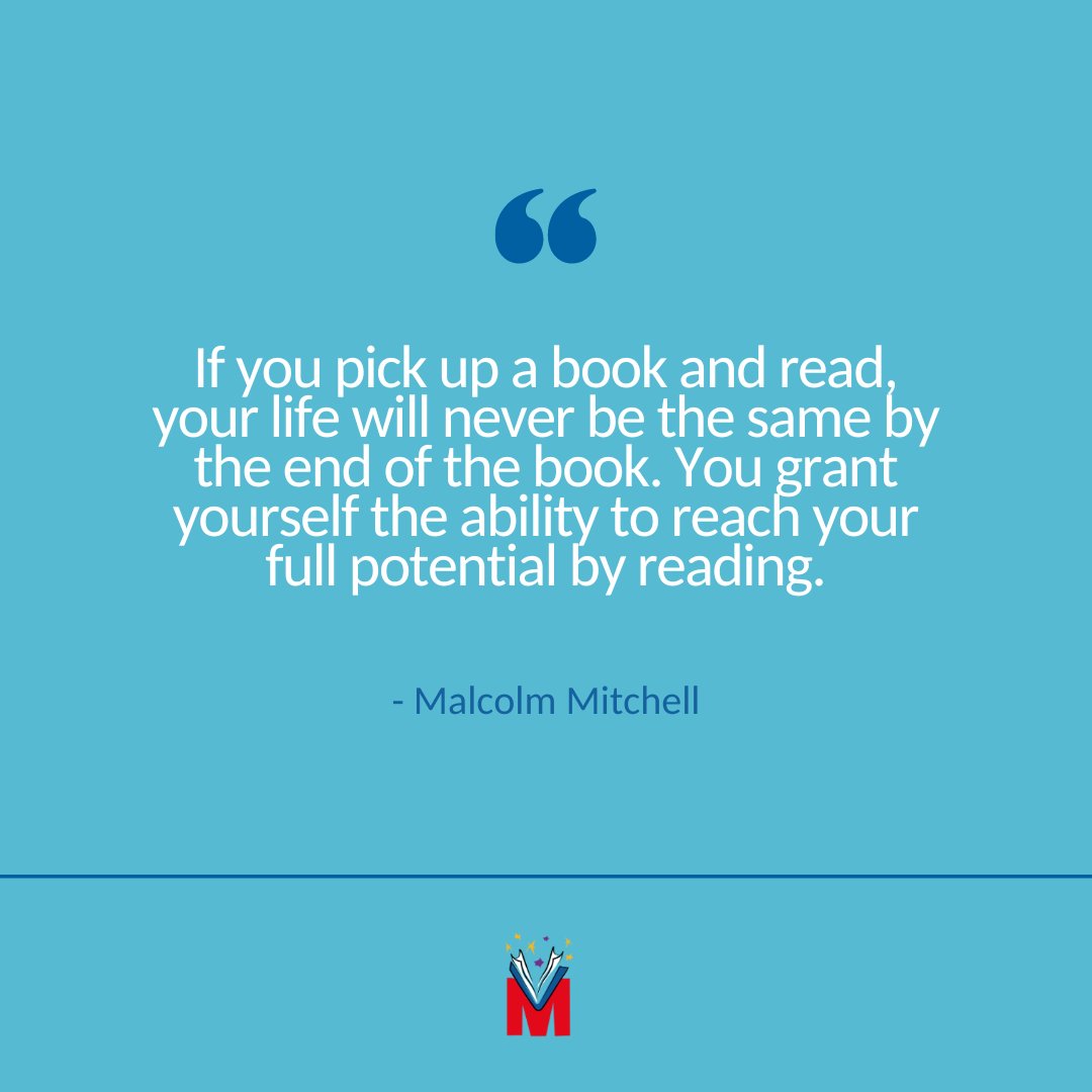 Malcolm said it best.
-
#READCamp #READCamp2023 #ShareTheMagic #ReadWithMalcolm #SummerReading #SummerLearning #MalcolmMitchell #MalcolmMitchellQuote