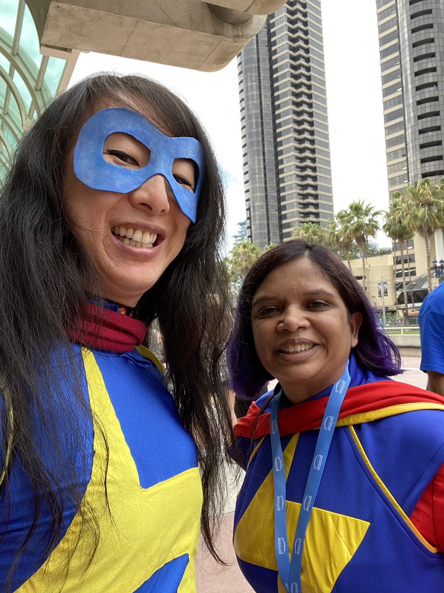 Found another comic!KamalaKhan cosplayer! #SDCC #marvel