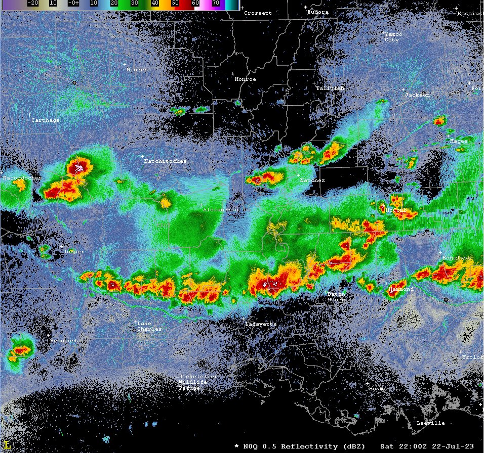 5:04 PM CDT Radar Outlook
#wxtwitter #lawx #wx #weather #severewx https://t.co/rPbmHJPFH1