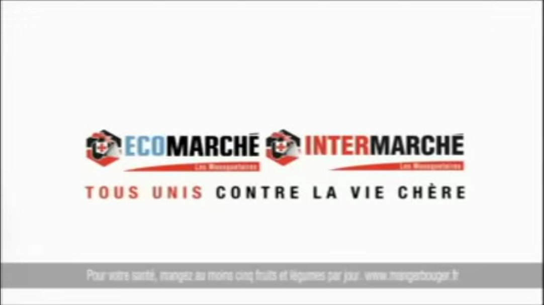 Je viens de m'apercevoir que dans la campagne de pub d'Intermarché et Ecomarché en 2008/2009, ils se sont planté de typographie pour le logo d'Eco. Regardez bien les lettres, elles sont plus carrées, plus haute et l'accent n'est pas le même que pour Inter.