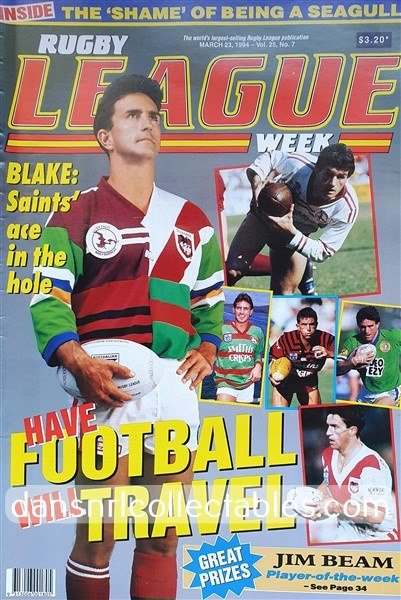 Dansnrl's tweet photo. Watch the Matty Johns Show tonight. Special guest Phil Blake and my copy of his 5 team jersey https://t.co/V495aOTAHL