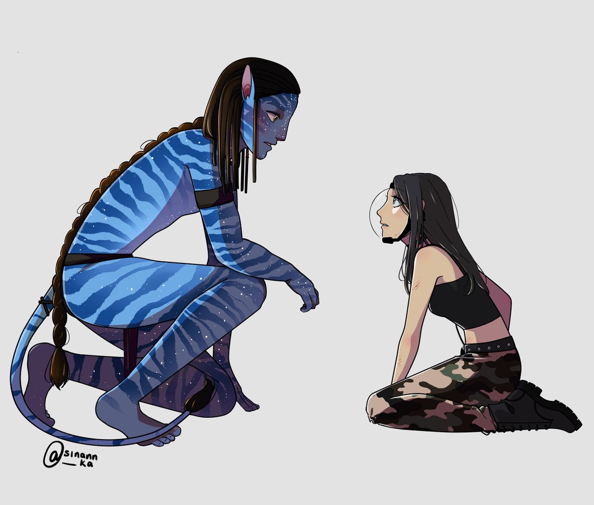 sinxnnka's tweet photo. Later I will do the same but this time in reverse, I hope you like it. 💙
#Neteyam #Nepturyoc #auhuman #nepturyhuman #Avatar #AvatarTheWayOfWater #AvatarTheWayOfTheWater #avatarfanart #avataroc #drawings #sketch #jakesully #avatar2 #neytiri #loak #oc #neteyamsully https://t.co/C2b4zMF5Wz