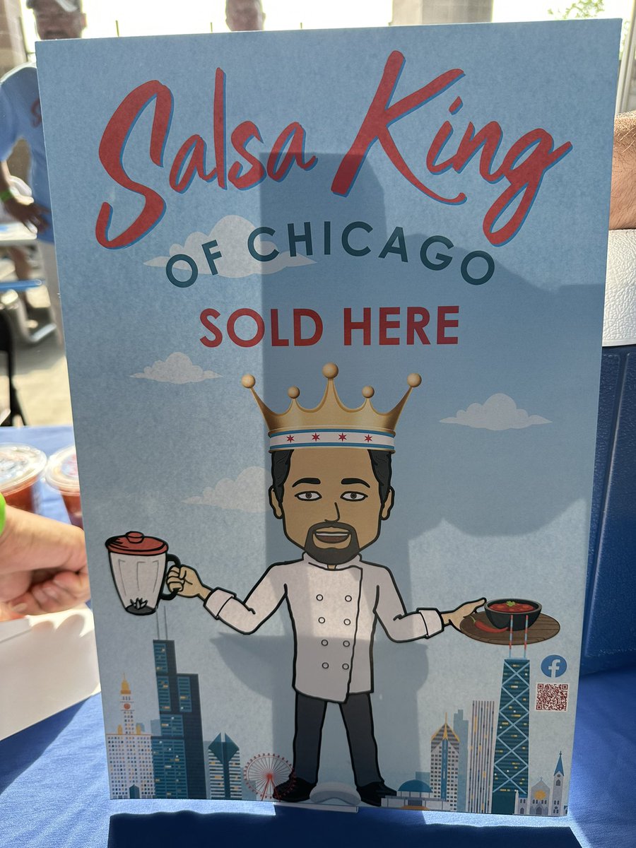 salsakingchi's tweet photo. The Salsa King of Chicago is here at Principle Park Gate B!! Get yourself a free sample of the best salsa!! @IowaCubs https://t.co/Hpqspw5FMv