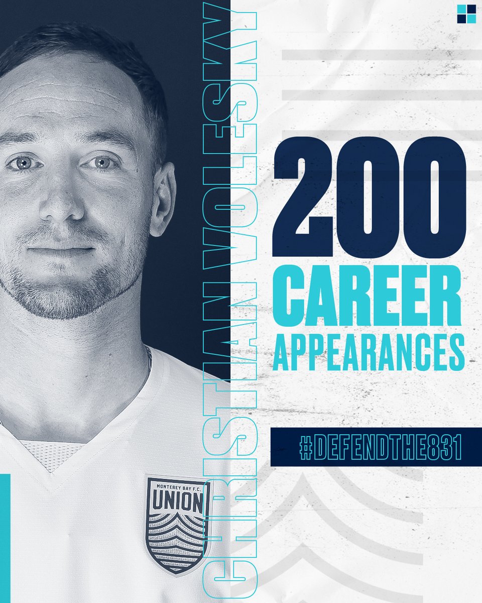 MontereyBayFC's tweet photo. 🚨 𝗠𝗜𝗟𝗘𝗦𝗧𝗢𝗡𝗘 𝗔𝗟𝗘𝗥𝗧

Named a starter in tonight's match, @CVolesky9 will officially make career appearance number 200! He also enters the match just one goal shy of 60 in his @USLChampionship career 🙌 https://t.co/iWY9PlB3HH
