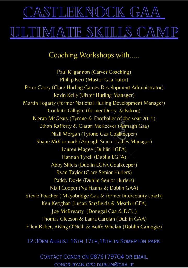 Games Promotion Officer Castleknock tweet media