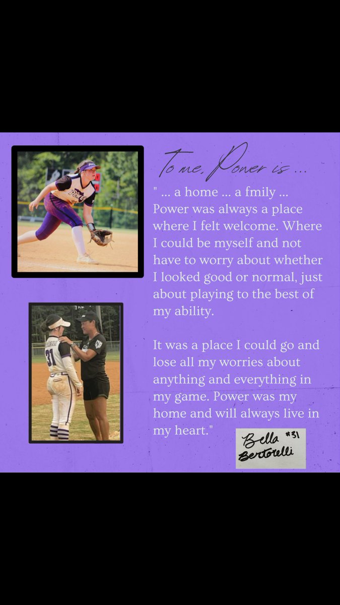 FLPowerBlack's tweet photo. One of the fieriest to rep the Purple &amp; Black, @2023_bella will be gracing @RollinsSoftball this fall who won’t be disappointed! May your continued quest for greatness be blessed along the way. You will be missed .. #powerproud #nbs #poweralumni https://t.co/wPTIdkEH8E