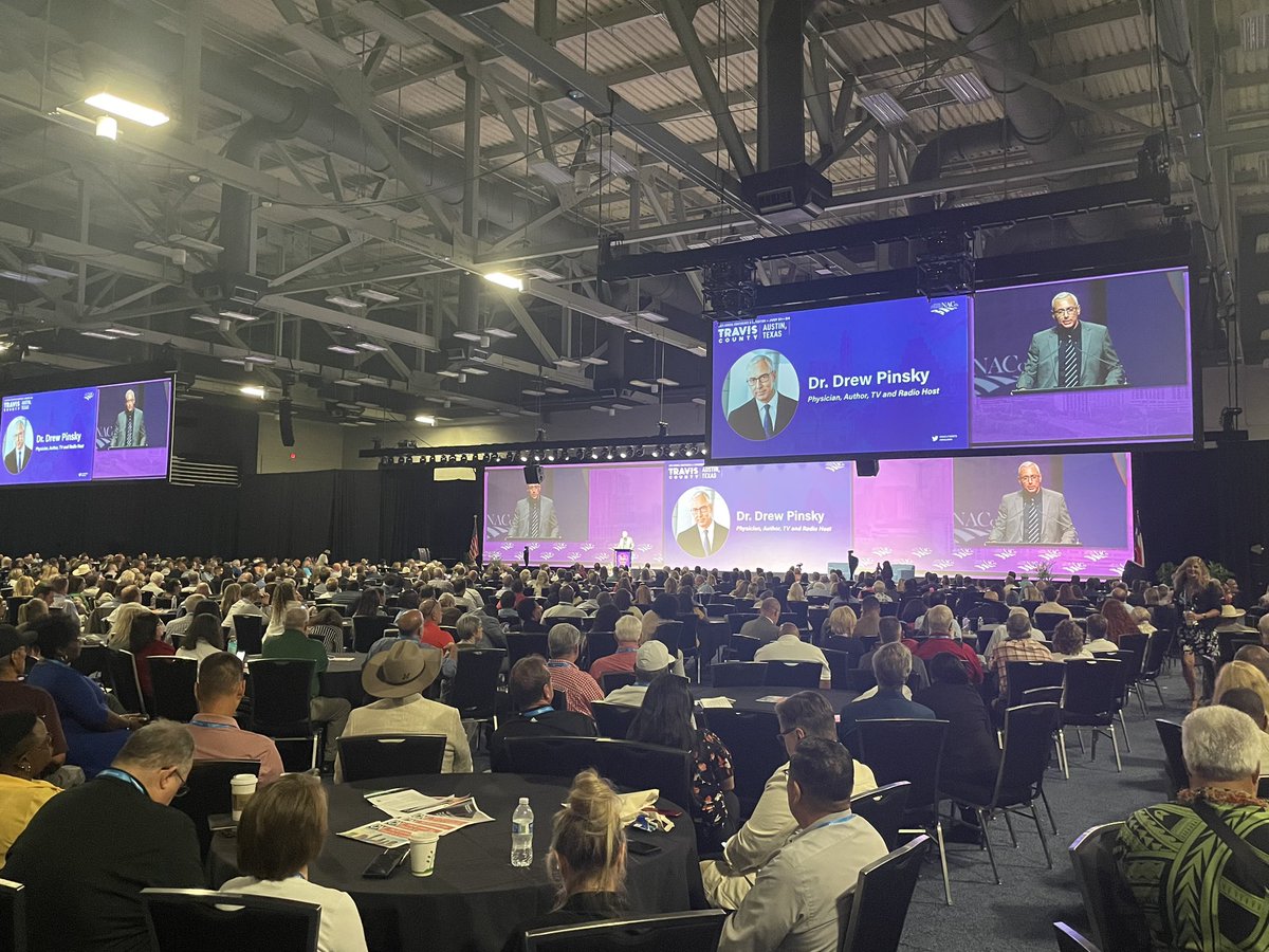 CSAC_Counties's tweet image. The #NACoAnn General Session is underway! Up on stage @CountyofLA Supervisor @kathrynbarger interviews physician and author @drdrew on #MentalHealth.