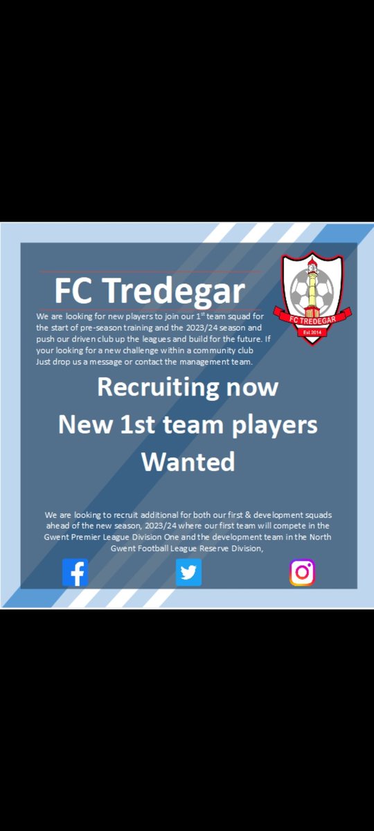⚽️ | FC Tredegar 🏴 tweet media