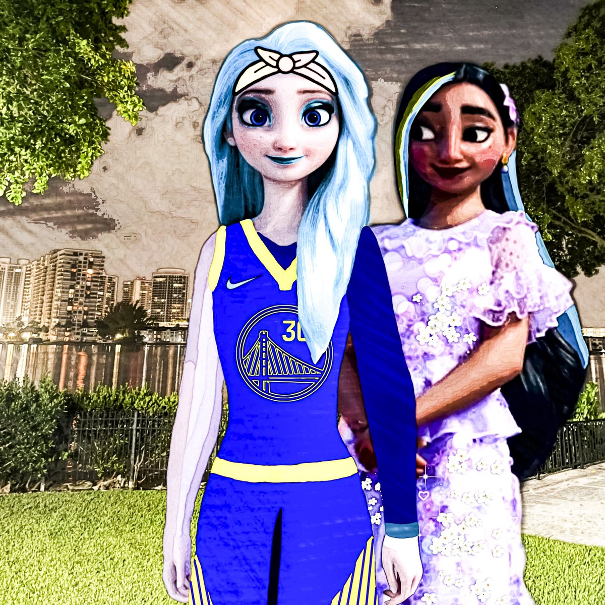 EmSnowflakeCity's tweet photo. "One ticket each to both Barbie and Oppenheimer pls" 💙💜😊😇
#Elsa #IsabelaMadrigal #ElsaBela #Frozen2 #Frozen3 #Encanto #Barbenheimer https://t.co/tntlqQ8bHo