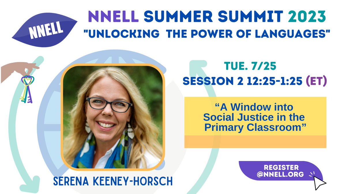 Join Serena Keeney-Horsch for a crucial session on social justice in language teaching. Learn to represent & include all students' life experiences in your curriculum. Gain practical tools to develop engaging lessons & promote equity. 📝nnell.org #langchat