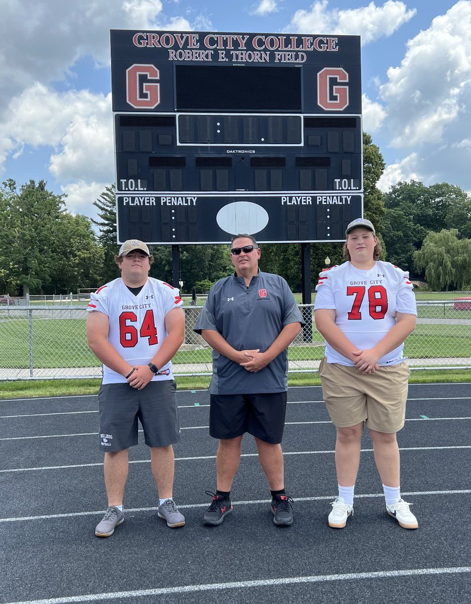 Had a great time visiting Grove City College with @winters_caden thanks to @CoachBBrest for the invite!