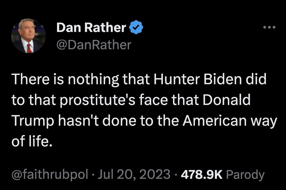 Thank you Dan Rather.