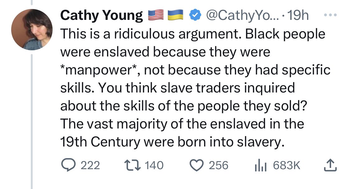 This is the most pernicious belief about African people who were enslaved. It is, intentionally or not, how we justify the sins of slavery: The belief that Africans had no particular knowledge or skills or value outside of brute labor. It's ahistorical and illogical.