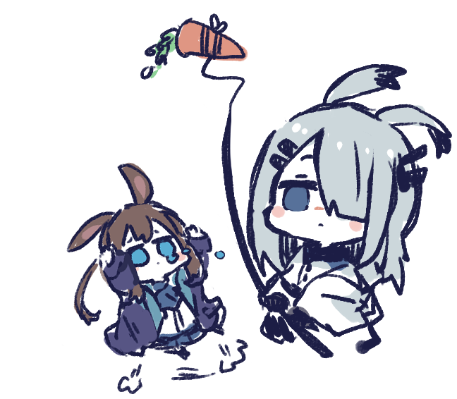 アーミヤ(アークナイツ) ,フロストノヴァ(アークナイツ) 「」|すきのイラスト